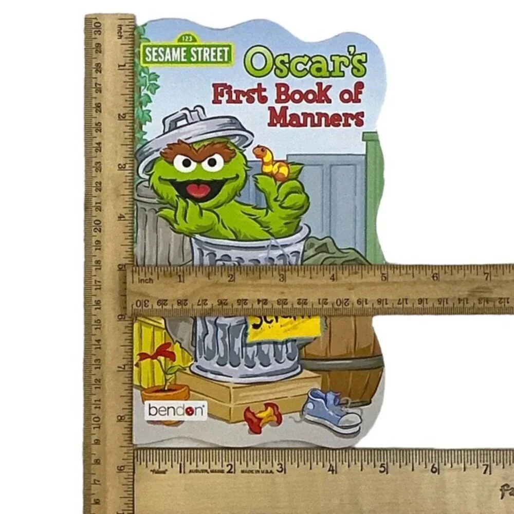 Sesame Street Shaped Board Books First Animals Rhymes Manners Elmo & Friends